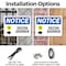 Signmission Decon Shower (Right Arrow), 14 in W x Rectangle, Plastic OS-2PACK-NS-P-1014-L-10954 - alternate 6